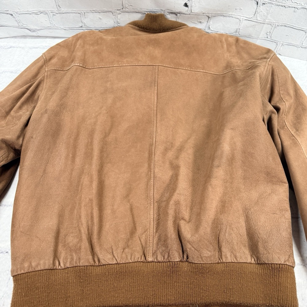 Wilsons‎ Adventure Bound Originals Brown Soft Leather Bomber Jacket Men's XL - Picture 16 of 16